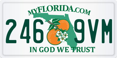 FL license plate 2469VM