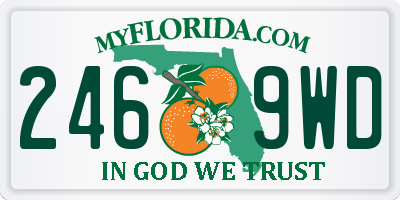 FL license plate 2469WD