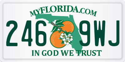 FL license plate 2469WJ