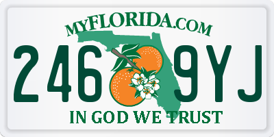 FL license plate 2469YJ