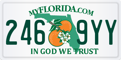 FL license plate 2469YY