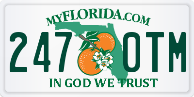 FL license plate 2470TM
