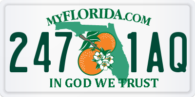 FL license plate 2471AQ