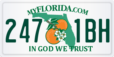 FL license plate 2471BH