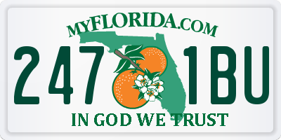 FL license plate 2471BU