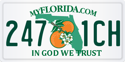 FL license plate 2471CH