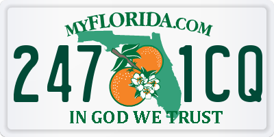 FL license plate 2471CQ