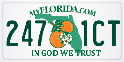 FL license plate 2471CT