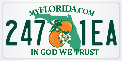 FL license plate 2471EA