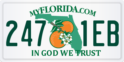 FL license plate 2471EB