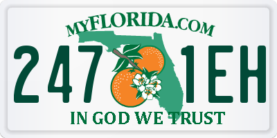 FL license plate 2471EH