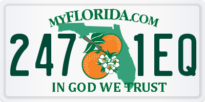 FL license plate 2471EQ