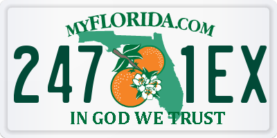 FL license plate 2471EX
