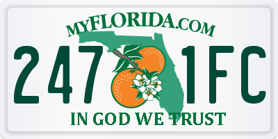 FL license plate 2471FC