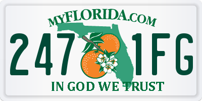FL license plate 2471FG