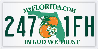 FL license plate 2471FH