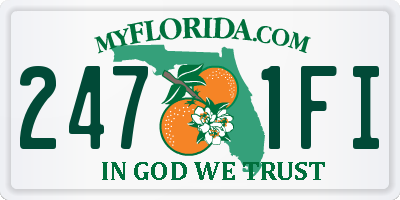 FL license plate 2471FI