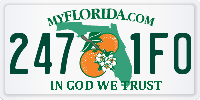 FL license plate 2471FO