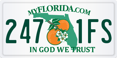 FL license plate 2471FS
