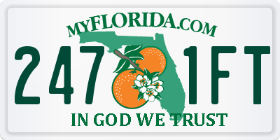 FL license plate 2471FT