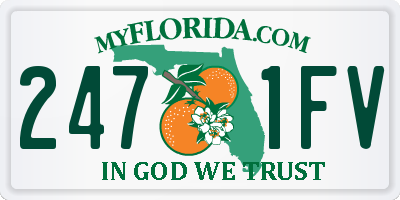 FL license plate 2471FV