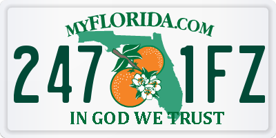 FL license plate 2471FZ