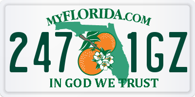 FL license plate 2471GZ