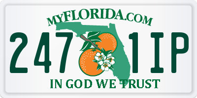 FL license plate 2471IP