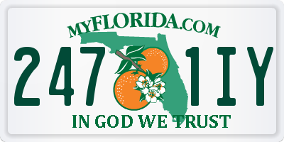 FL license plate 2471IY