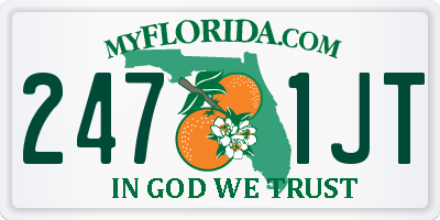 FL license plate 2471JT
