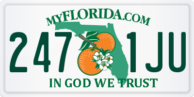 FL license plate 2471JU