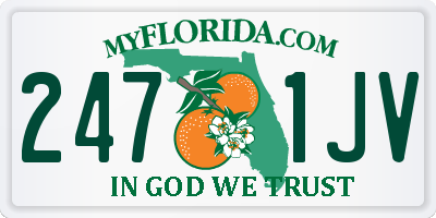 FL license plate 2471JV