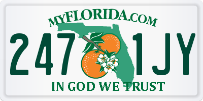 FL license plate 2471JY