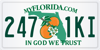 FL license plate 2471KI
