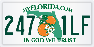 FL license plate 2471LF