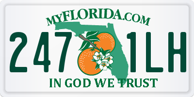 FL license plate 2471LH