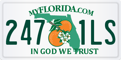 FL license plate 2471LS