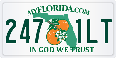 FL license plate 2471LT