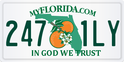 FL license plate 2471LY