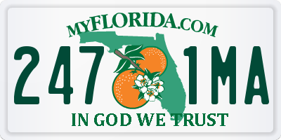 FL license plate 2471MA