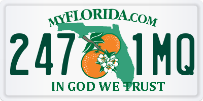 FL license plate 2471MQ
