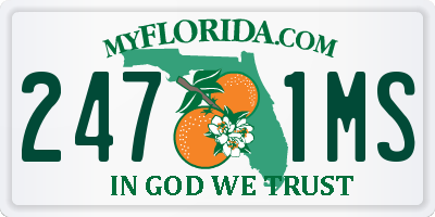 FL license plate 2471MS