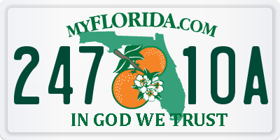 FL license plate 2471OA