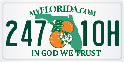 FL license plate 2471OH