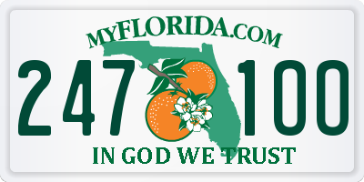 FL license plate 2471OO