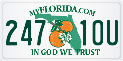 FL license plate 2471OU