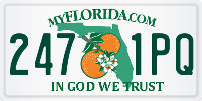 FL license plate 2471PQ
