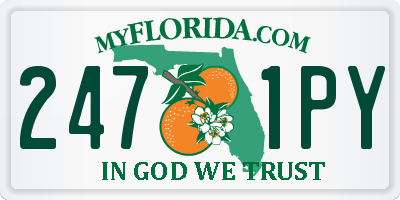 FL license plate 2471PY