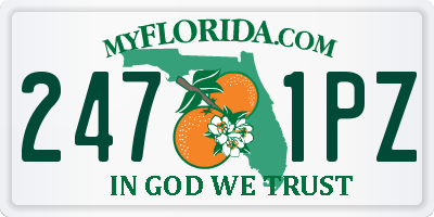 FL license plate 2471PZ