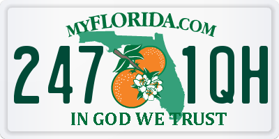 FL license plate 2471QH